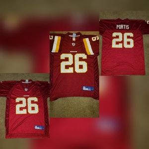 Reebok #26 Clinton Portis Washington NFL Throwback